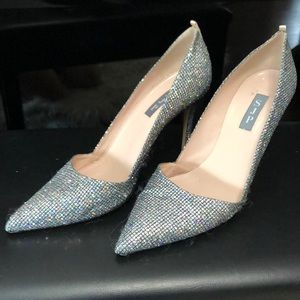 SJP by Sarah Jessica Parker silver pumps
